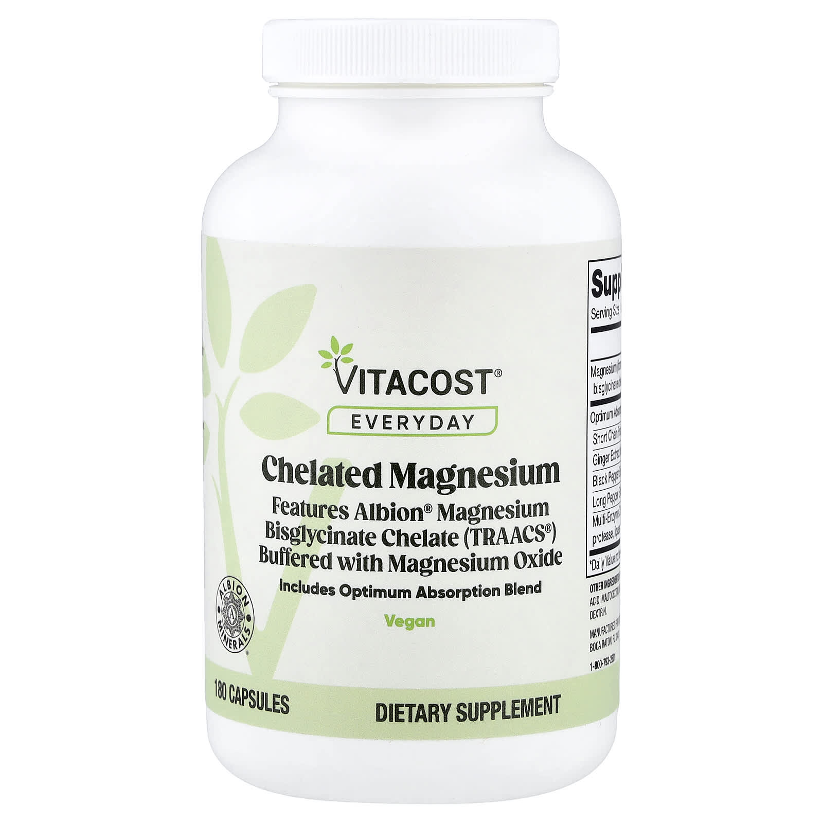 Everyday, Chelated Magnesium, 180 Capsules