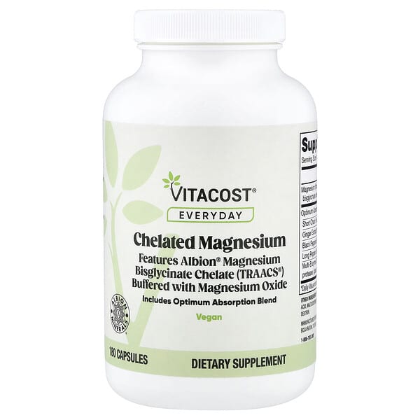 Everyday, Chelated Magnesium, 180 Capsules