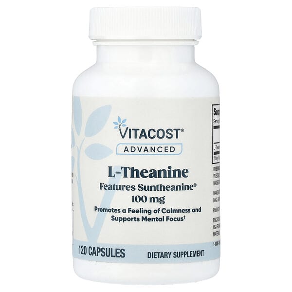 Advanced L-Theanine с Suntheanine®, 100 mg, 120 Capsules