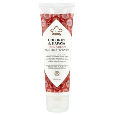 Hand Cream, Coconut & Papaya, 4 fl oz (118 ml)