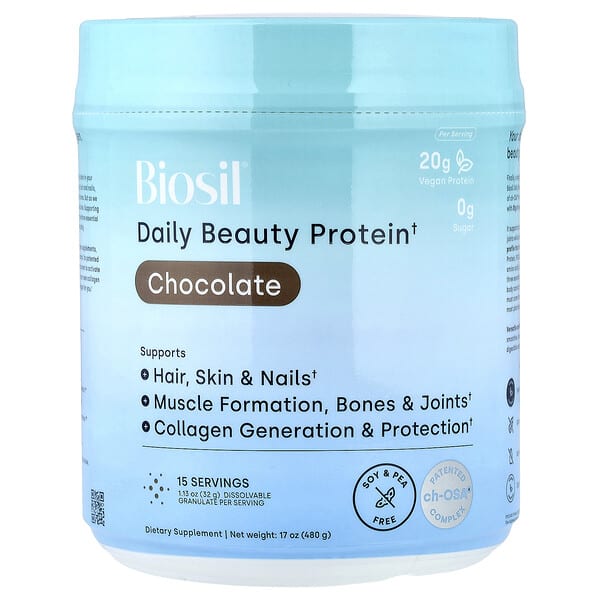 Белковый коктейль Daily Beauty, шоколад, 17 oz (480 g)
