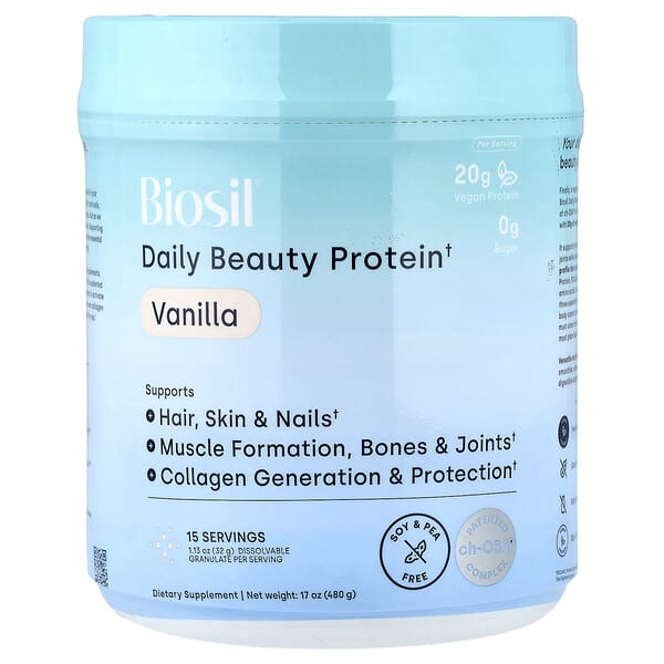 Biosil протеин Daily Beauty Vanilla, 17 oz (480 g)