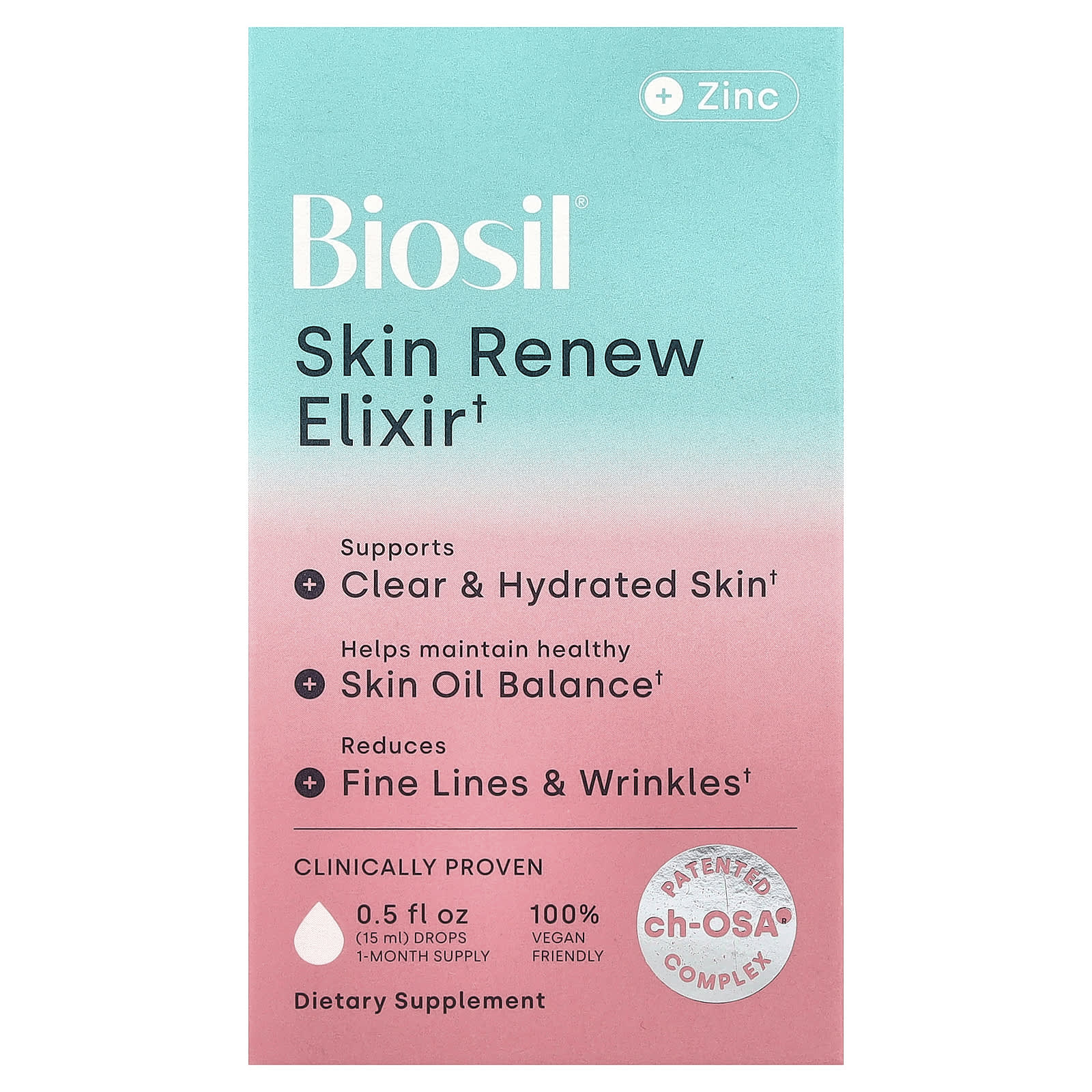 Сыворотка Skin Renew Elixir + Zinc, 15 ml