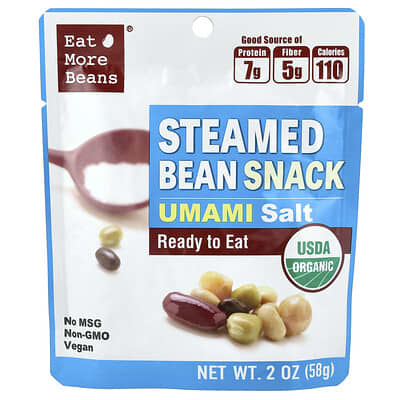 Закуска Steamed Bean Snack, Umami Salt, 2 oz (58 g)