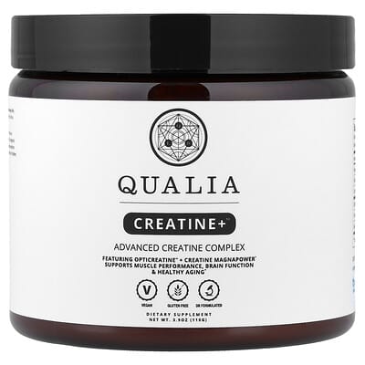Qualia Creatine+™, усовершенствованный комплекс креатина, 110 g