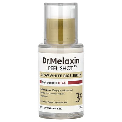 Сыворотка Peel Shot, Glow White Rice Serum, 1.01 fl oz (30 ml)