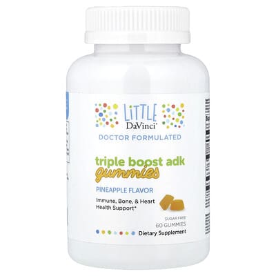 Желейные витамины Triple Boost Adk, ананас, 60 шт