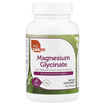 Magnesium Glycinate With Chelamax® & Black Pepper Fruit Extract, 60 Capsules