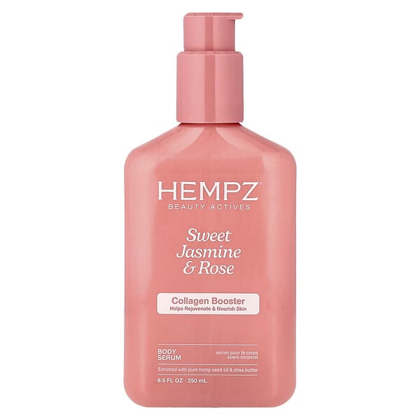 Сыворотка для тела с коллагеном Hempz Sweet Jasmine & Rose, 8.5 fl oz (250 ml)