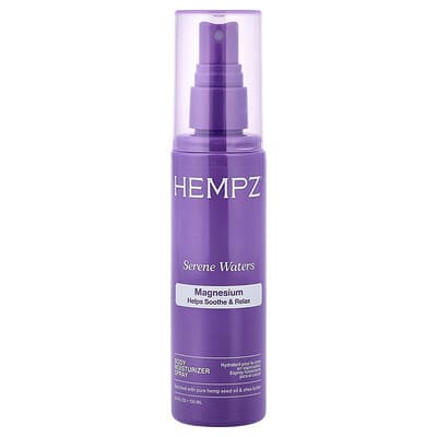 Body Moisturizer Spray, Magnesium, Serene Waters, 3.4 fl oz (100 ml)