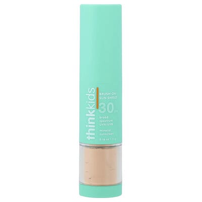 Детский солнцезащитный крем Brush-On Sun Shield, 30 SPF, без отдушек, 0.16 oz (5 g)