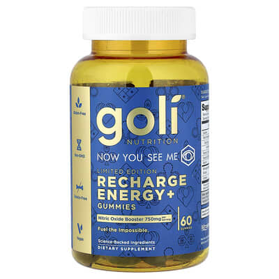 Recharge Energy+ Gummies, 60 жевательных конфет