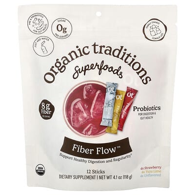 Fiber Flow™, ассорти, 12 стиков, 4.1 oz (118 g)