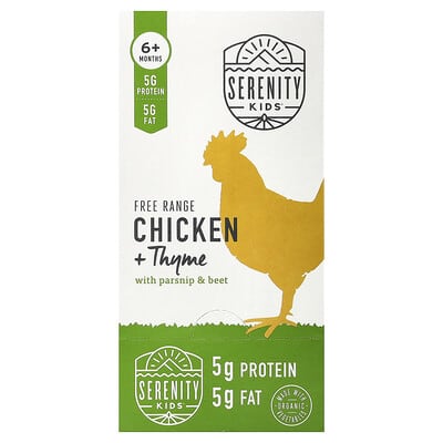 Free Range Chicken + Thyme with Parsnip & Beet, 6+ Months, 6 Pouches, 3.5 oz (99 g) Each