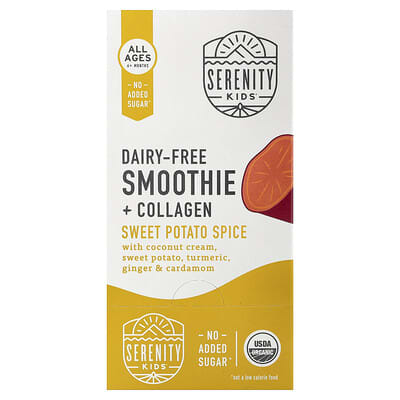 Serenity Kids Smoothie + Collagen, Sweet Potato Spice, 6 пакетиков по 99 g