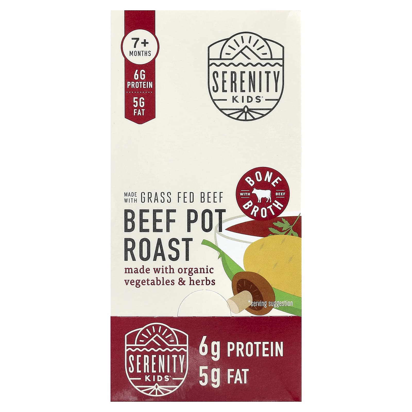 Beef Pot Roast with Organic Vegetables & Herbs, 7+ Months, 6 Pouches, 3.5 oz (99 g) Each