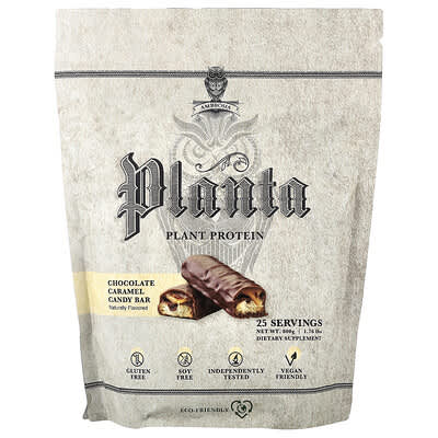 Planta, Plant Protein, Chocolate Caramel Candy Bar, 1.76 lbs (800 g)