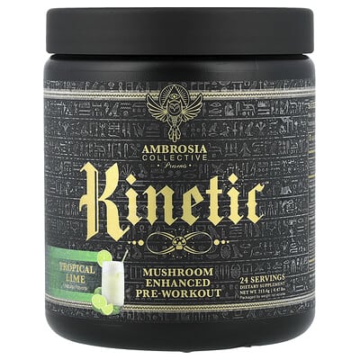 Kinetic™, Mushroom Enhanced Pre-Workout, Tropical Lime, 0.47 lbs (213.6 g)