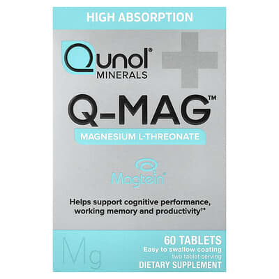 Q-MAG™, Magnesium L-Threonate, 60 Tablets (72 mg per Tablet)