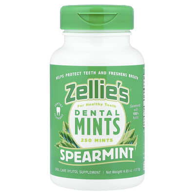 Мятные пастилки Zellie's Spearmint, 250 Pieces