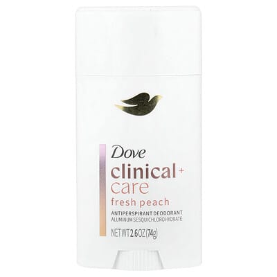 Clinical + Care, Antiperspirant Deodorant, Fresh Peach, 2.6 oz (74 g)