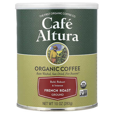 Органический кофе молотый, French Roast, 10 oz (283 g)