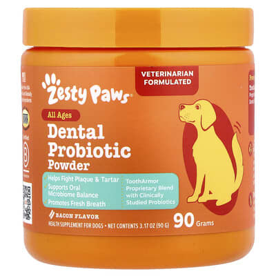 Порошок Dental Probiotic Powder для собак, Bacon, 3.17 oz (90 g)