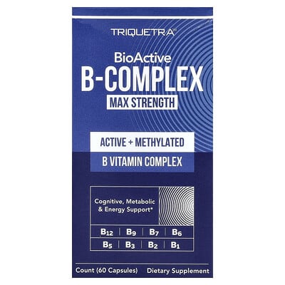 BioActive B-Complex Max Strength, 60 капсул