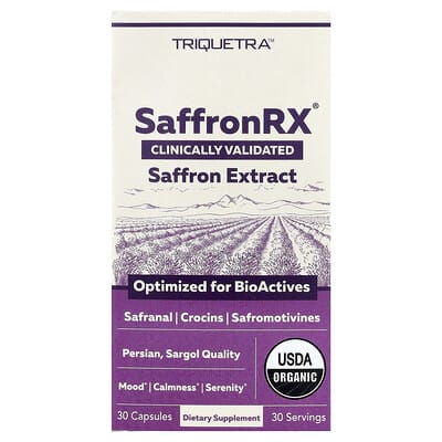 SaffronRX® экстракт шафрана, 30 капсул