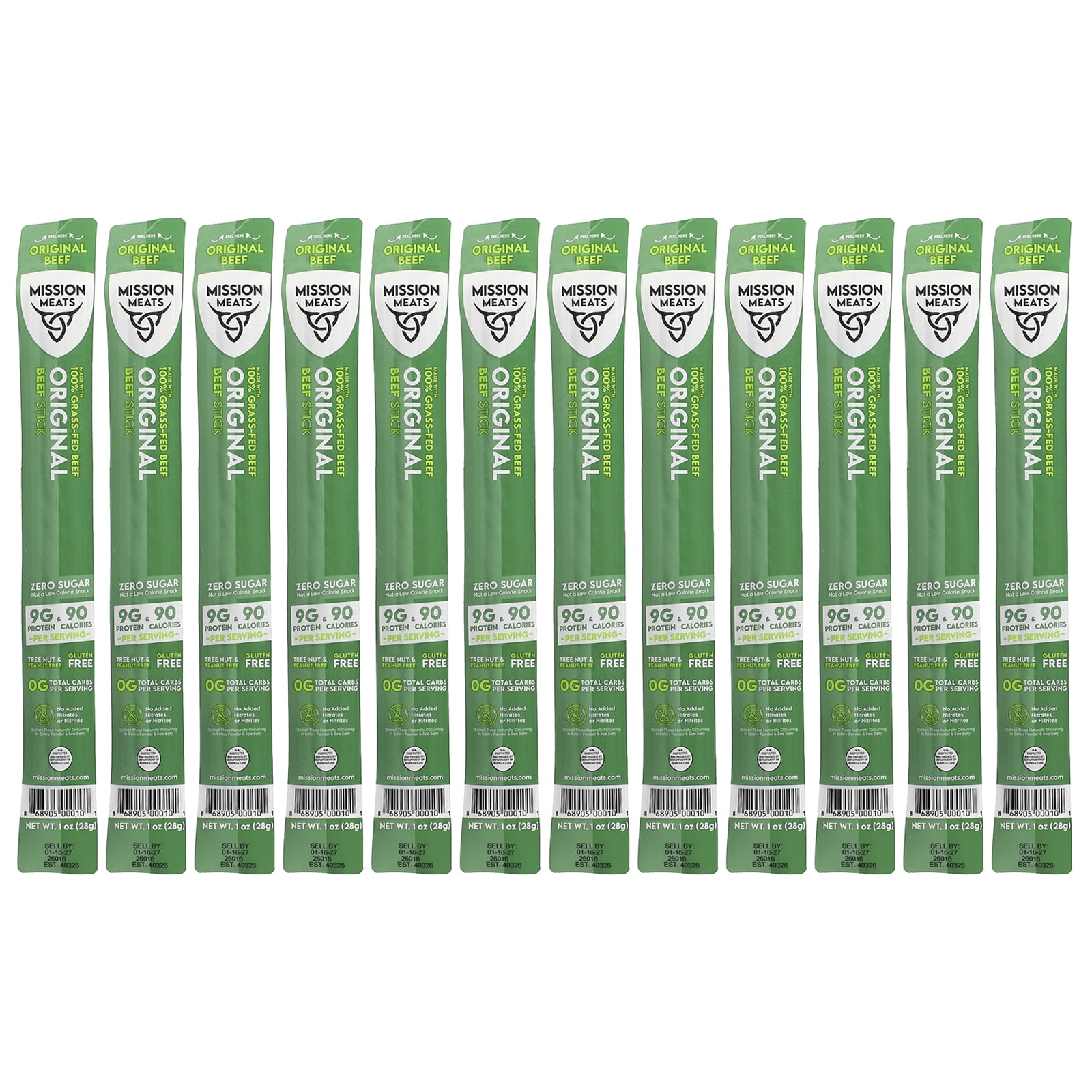 Original Beef Stick, 12 Sticks, 1 oz (28 g) Each