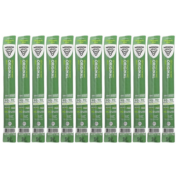 Original Beef Stick, 12 Sticks, 1 oz (28 g) Each