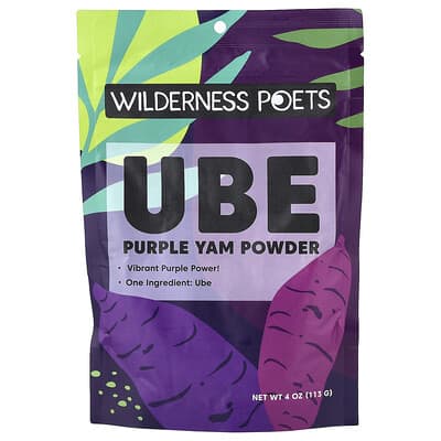 Wilderness Poets порошок фиолетового ямса Ube, 4 oz (113 g)