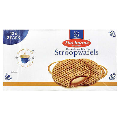 Stroopwafels, Caramel, 12-2 Packs,  2.75 oz (78 g) Each
