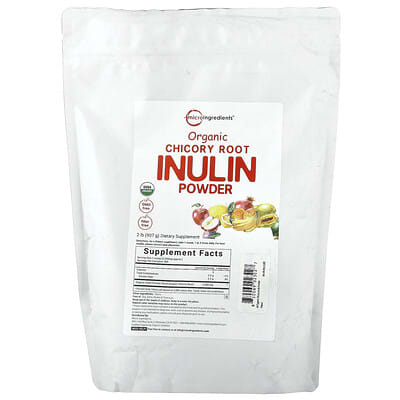 Micro Ingredients Порошок инулина из корня цикория, 2 lb (907 g)
