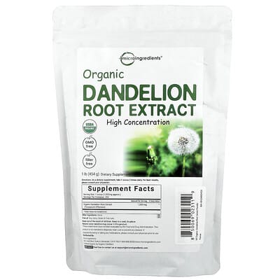 Экстракт корня одуванчика Micro Ingredients 1 lb (454 g)