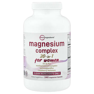 Magnesium Complex 20-in-1, For Women, 240 Vegetarian Capsules