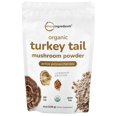 Порошок гриба Organic Turkey Tail, 8 oz (226 g)
