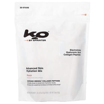 Смесь для увлажнения кожи Advanced Skin Hydration Mix, Peach, 20 стиков, 0.27 oz (7.6 g) каждый