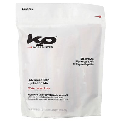 Смесь для гидратации кожи Advanced Skin Hydration Mix, Watermelon Lime, 20 стиков