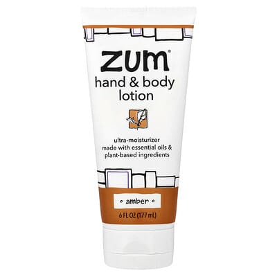 Лосьон для тела ZUM Hand & Body Lotion, Amber, 6 fl oz (177 ml)