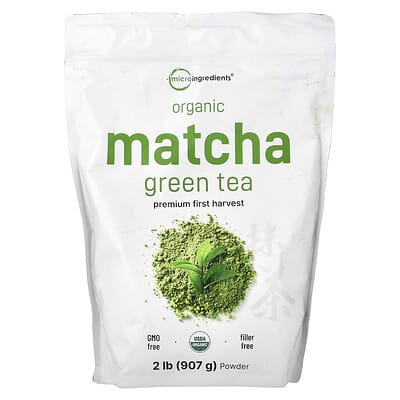 Organic Matcha Green Tea Powder, 2 lb (907 g)
