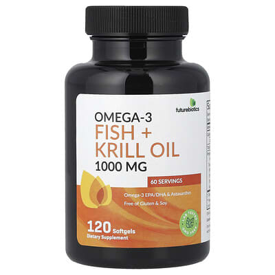Omega-3 Fish + Krill Oil 120 Softgels