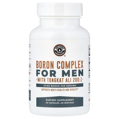 Boron Complex for Men With Tongkat Ali 200:1, 30 Capsules