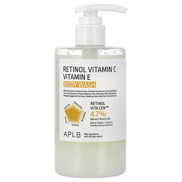 Гель для душа с ретинолом, витамином C и витамином E, 300 ml