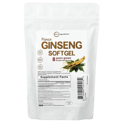 Экстракт Panax Ginseng, 300 Softgels (750 mg per Softgel)