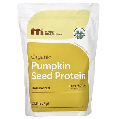 Organic Pumpkin Seed Protein Powder, Unflavored, 2 lbs (907 g)