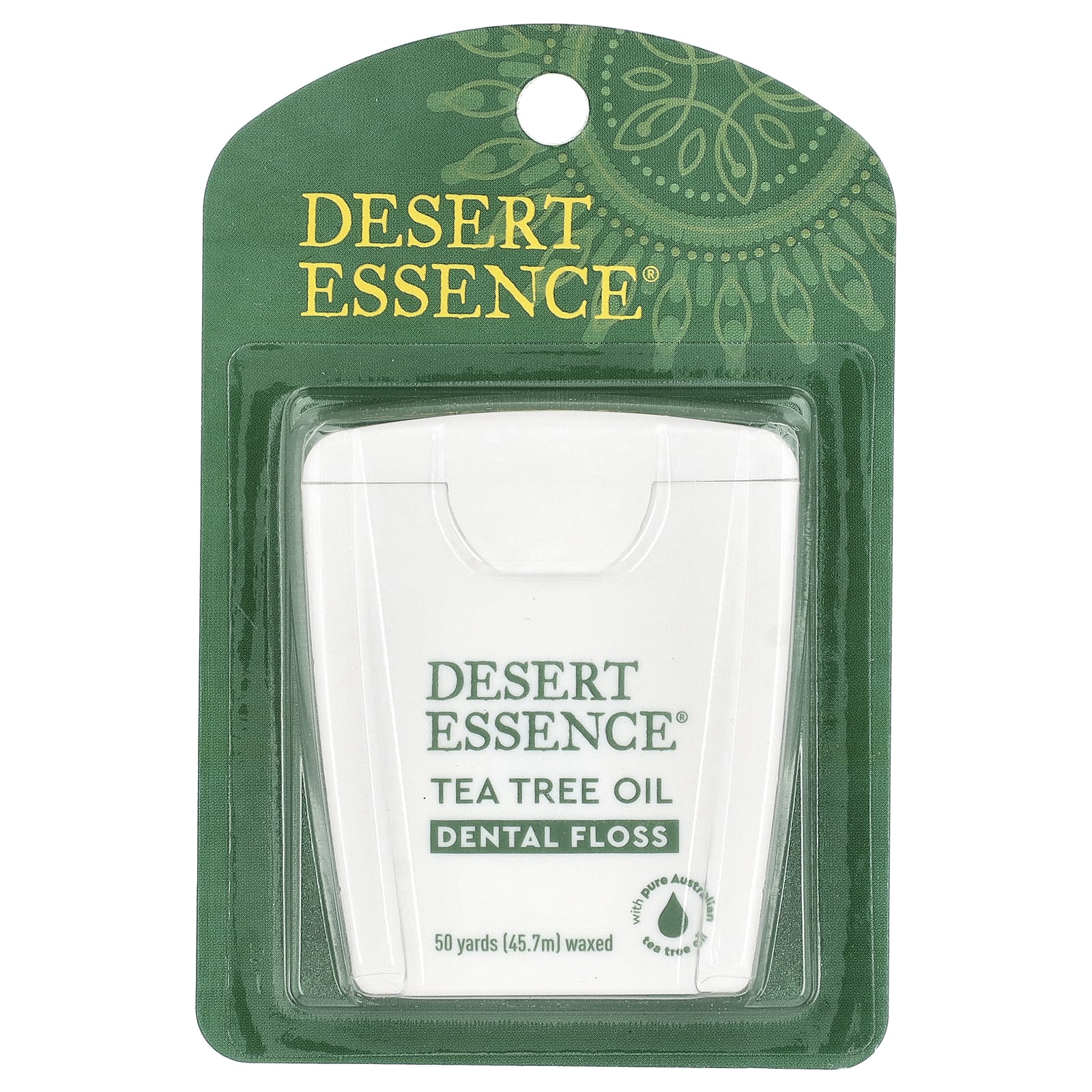 Tea Tree Oil Dental Floss, Waxed, 50 yds (45.7 m)