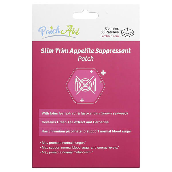 Slim Trim Appetite Suppressant Patch,  30 Patches