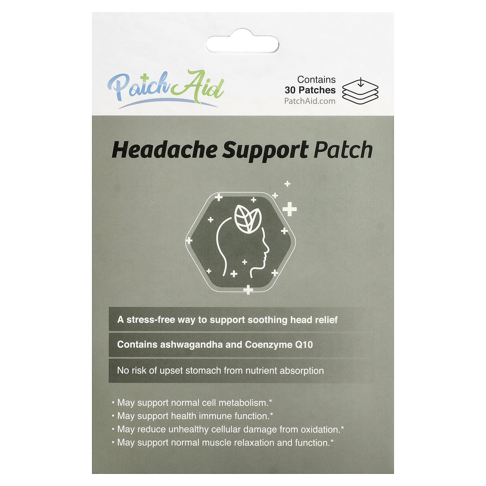 Headache Support Patch, 30 Patches