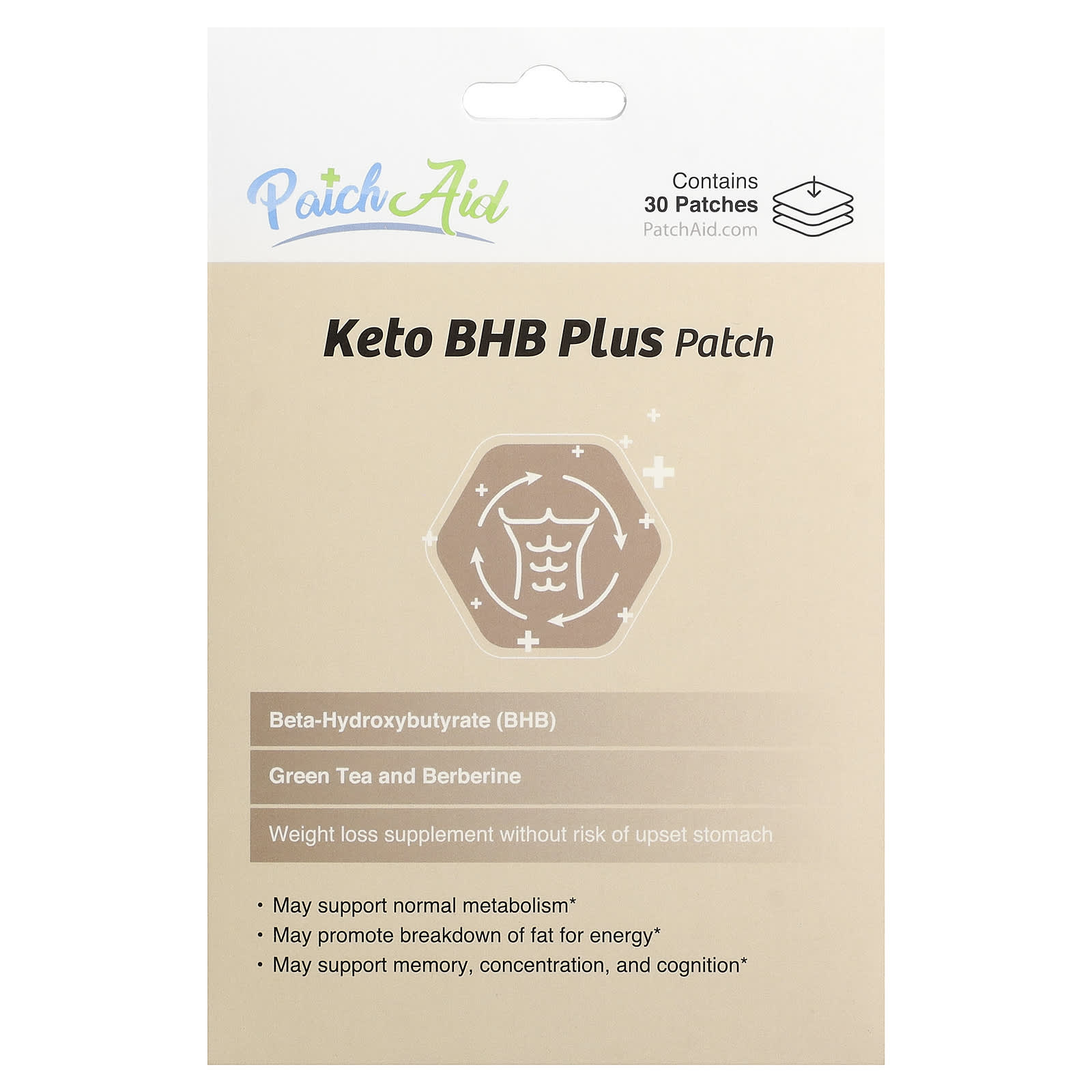 Keto BHB Plus Patch, 30 Patches